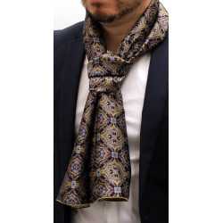 Foulard carré en soie pour homme collection france masculin CBFCH928 Taille  70 cm x 70 cm