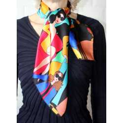 Foulard Carré en soie femme CBF2055