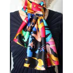 Foulard écharpe en soie cbfe2055