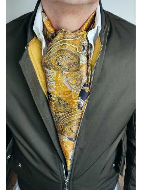 foulard écharpe en soie homme CBF EH2105 fabriqué en France Made