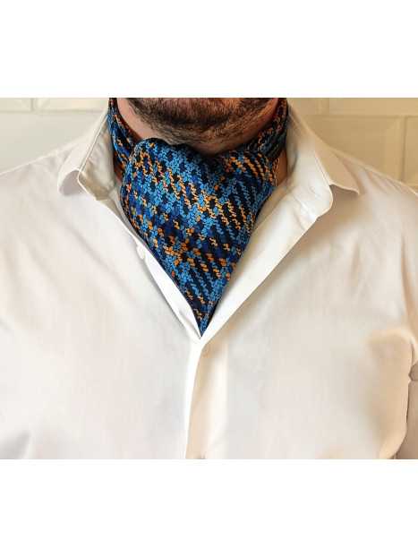 Foulard carré en soie pour homme collection france masculin CBFCH928 Taille  70 cm x 70 cm